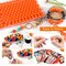 150 Pieces 15mm Silicone Beads, Silicone Beads for Keychain Making Bulk Silicone Beads for Bracelet Making Necklace Making and Round Silicone Beads for Pens(Orange)